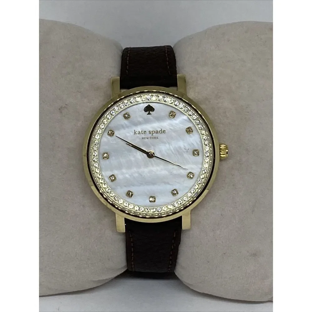 Kate Spade New York Monterey 0821 Women's Brown Leather Analog Dial Watch WFH130